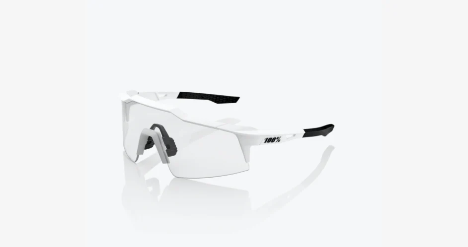 100% Speedcraft SL - Soft Tact Off White - Hiper Red Multilayer Mirror Lens - Image 4