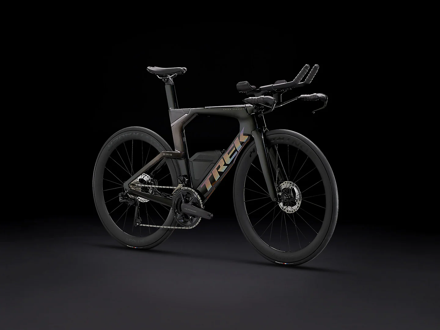 2024 Trek Speed Concept SLR 7 - Deep Smoke/Gloss Trek Black - Image 2