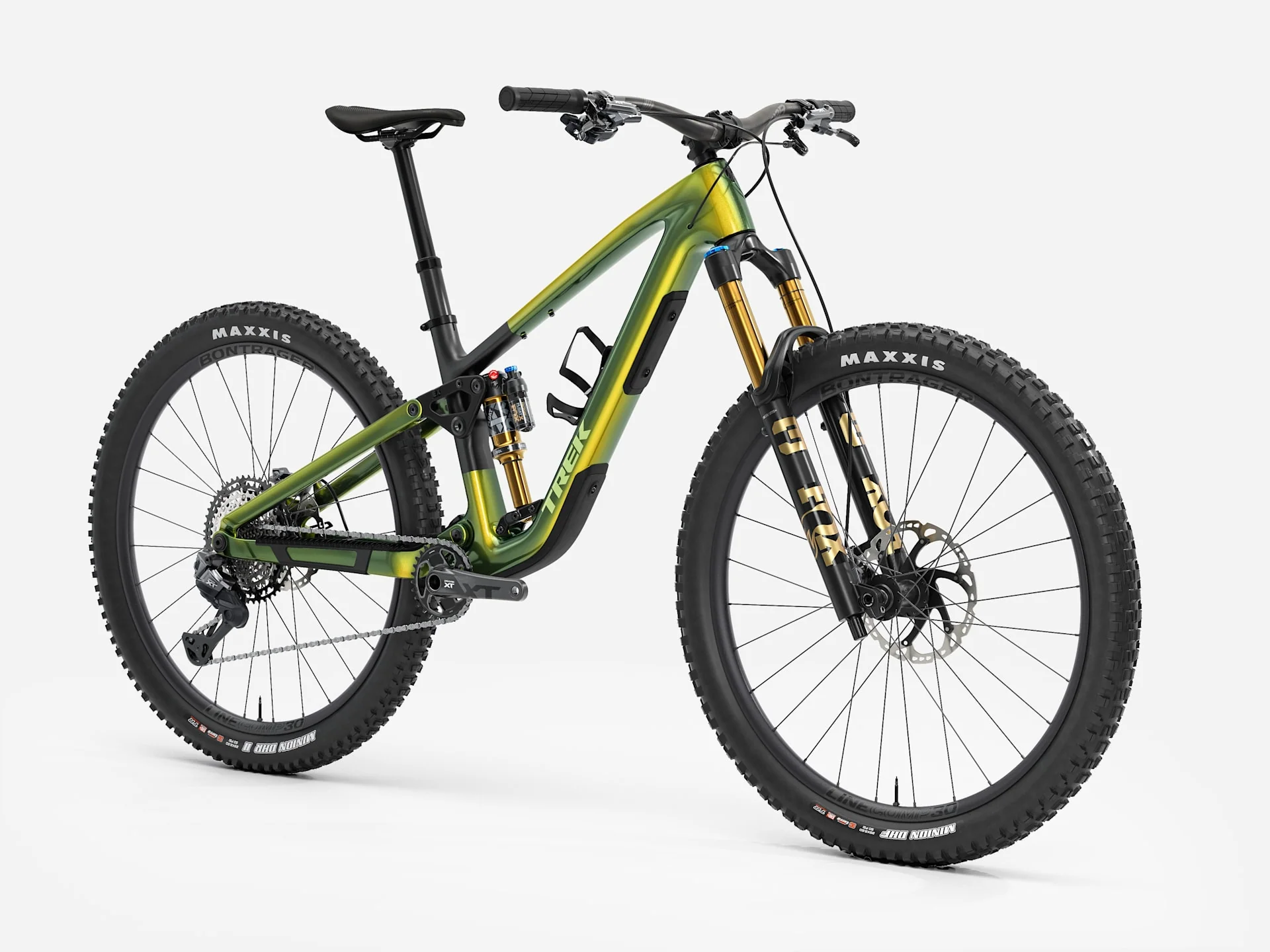 2026 Trek Fuel EX 9.8 XT Di2 Gen 7 - Gloss Chameleon Green /Matte Black - Image 2