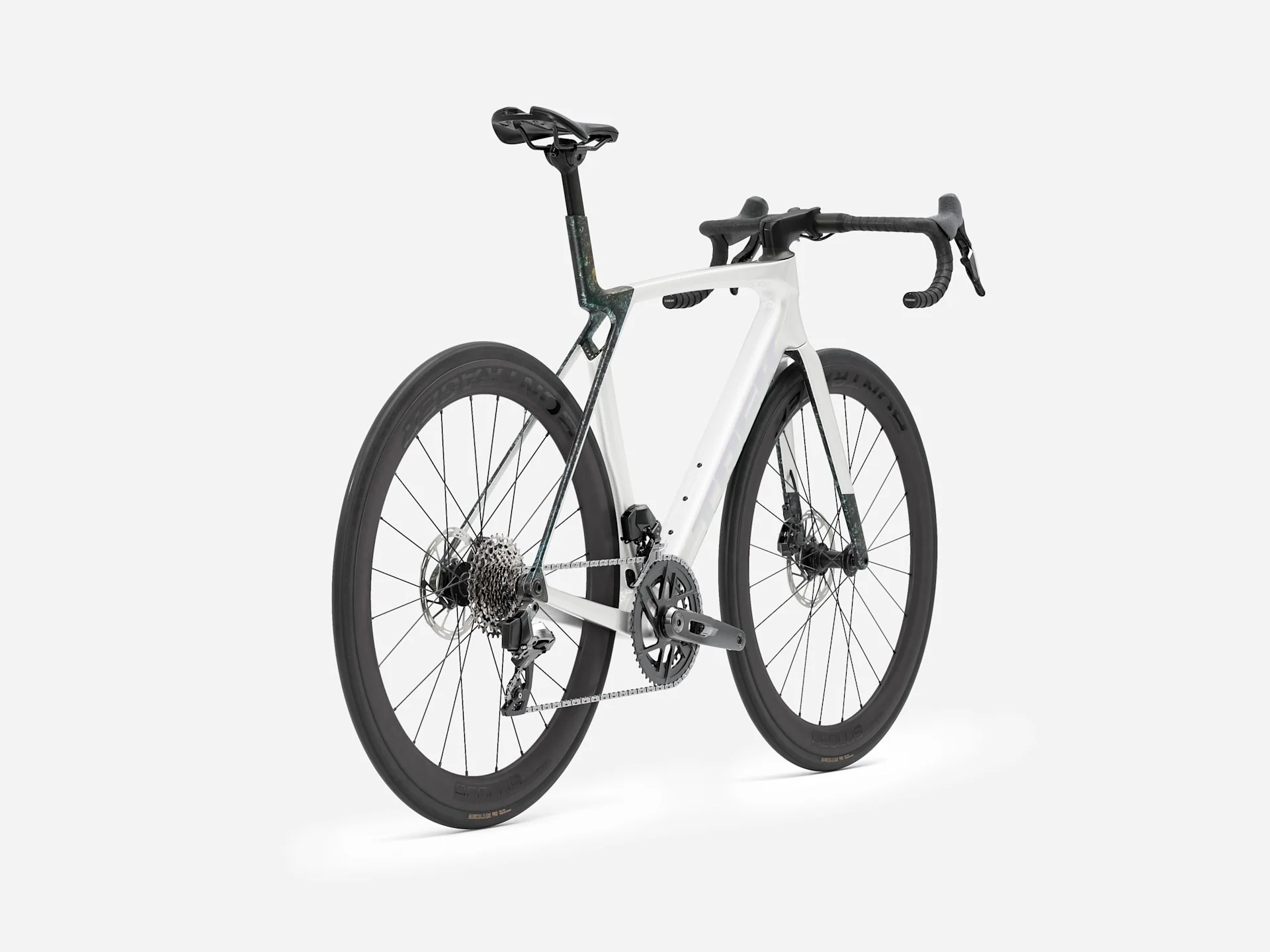 2026 Trek Madone SL 6 AXS Gen 8 - Gloss Crystal White/Matte Deep Smoke - Image 2