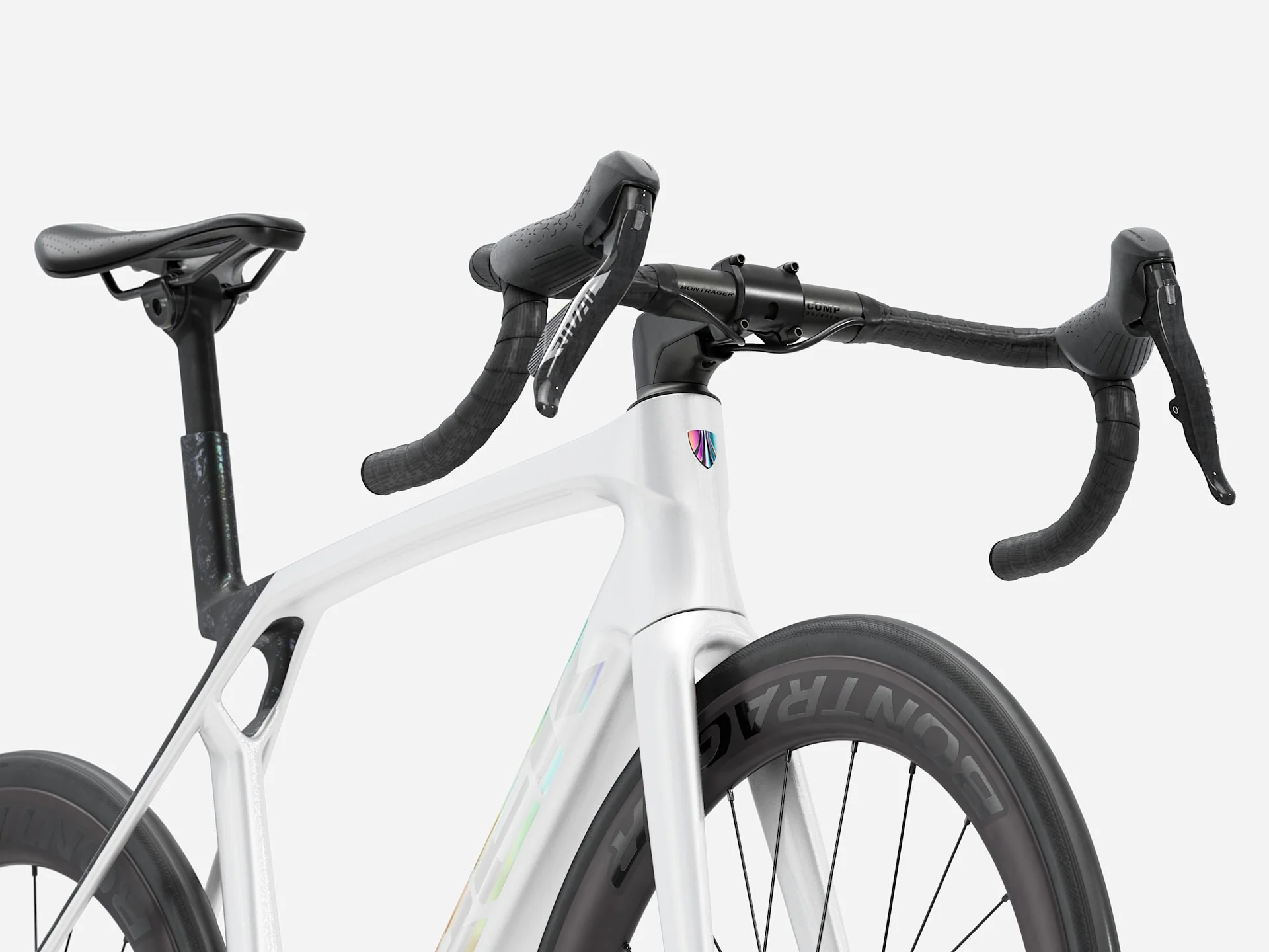 2026 Trek Madone SL 6 AXS Gen 8 - Gloss Crystal White/Matte Deep Smoke - Image 3