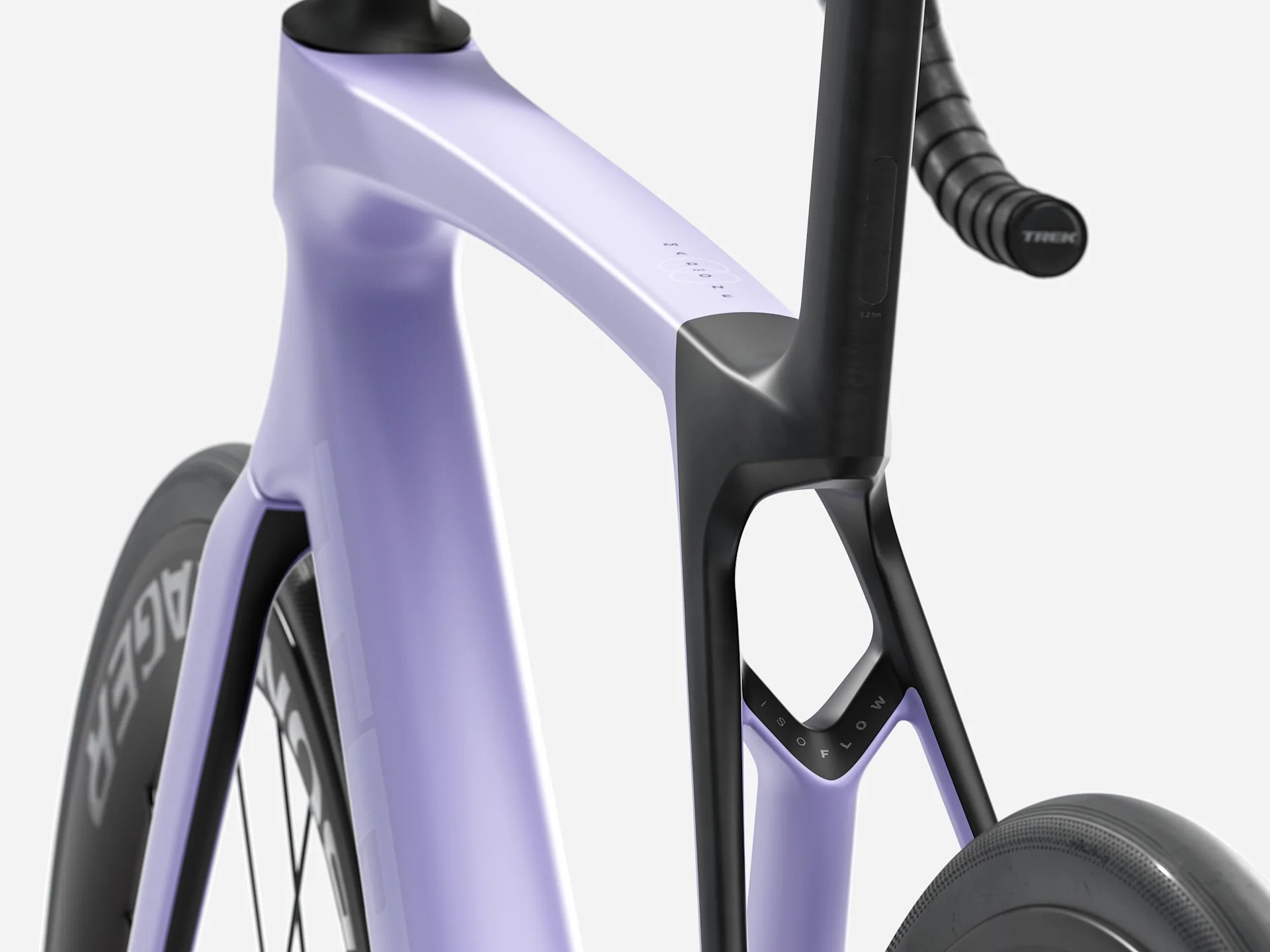 2026 Trek Madone SL 6 AXS Gen 8 - Matte Lavender Haze/Deep Smoke - Image 5