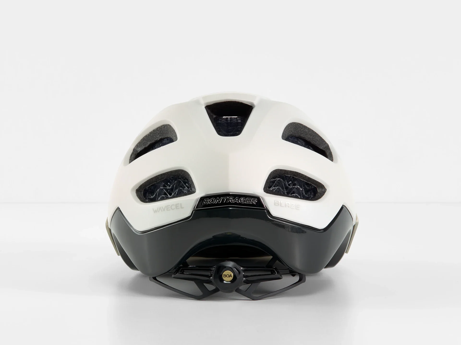 Bontrager Blaze WaveCel Mountain Bike Helmet- Era White/ Black Olive - Image 3