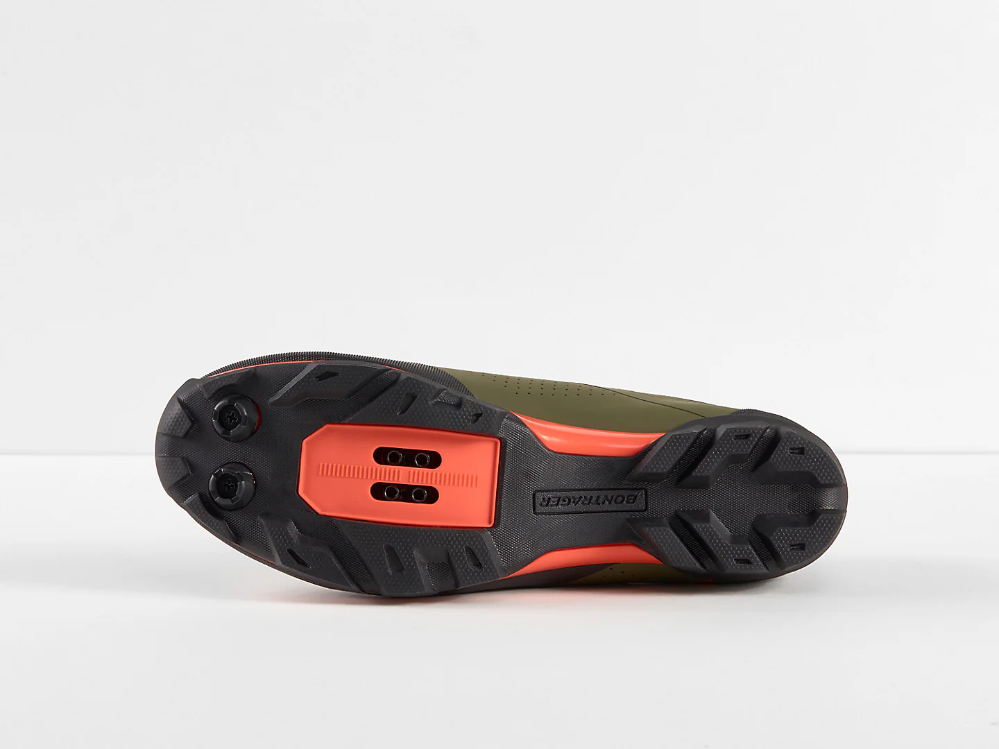 Bontrager Foray Mountain Bike Shoes - Olive Grey/Radioactive Orange - Image 3