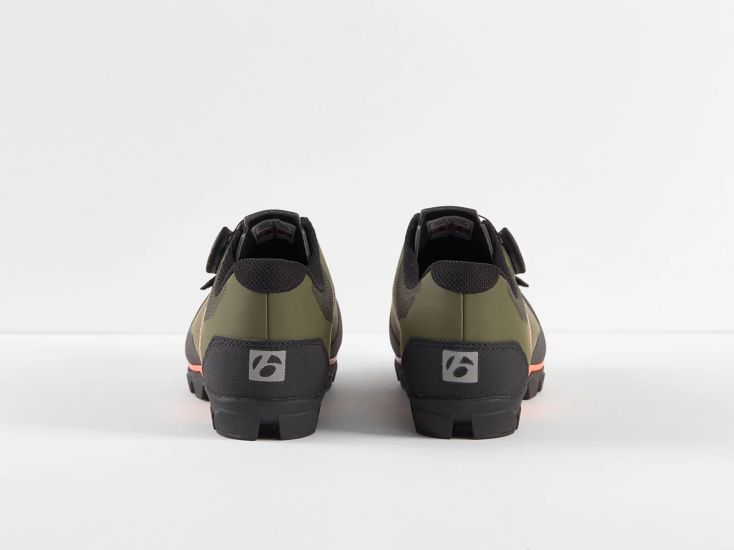 Bontrager Foray Mountain Bike Shoes - Olive Grey/Radioactive Orange - Image 6