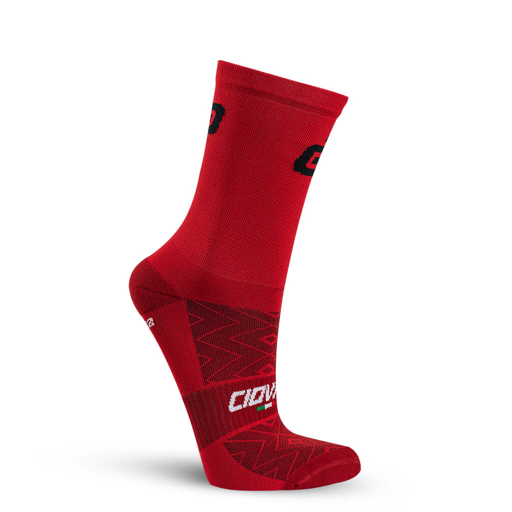 Ciovita Crew Cycling Socks- Crimson - Image 3