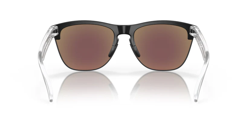 Oakley Frogskins Lite- Matte Black/Clear  Prizm Sapphire - Image 4
