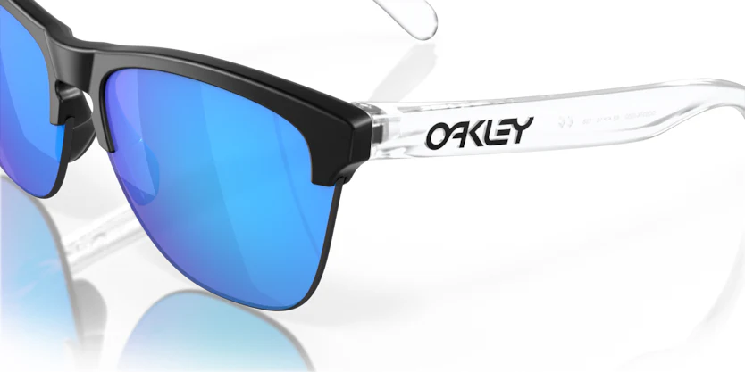 Oakley Frogskins Lite- Matte Black/Clear  Prizm Sapphire - Image 6