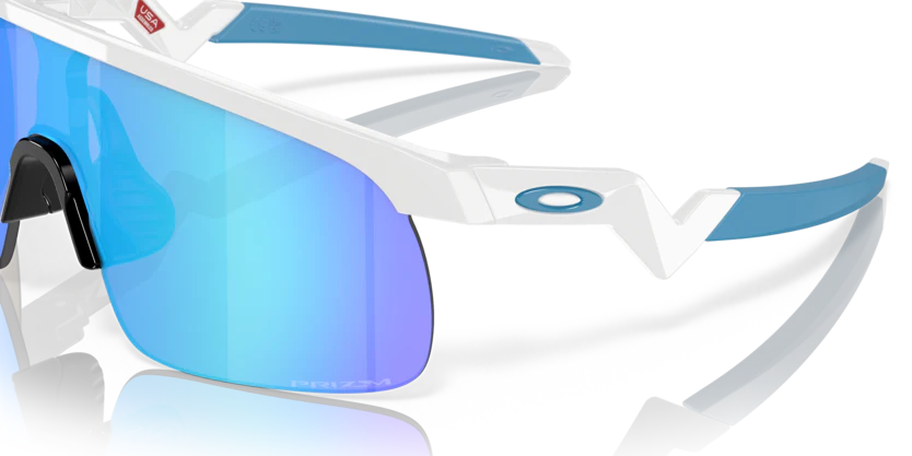Oakley Resistor Youth - Polished White  Prizm Sapphire - Image 3