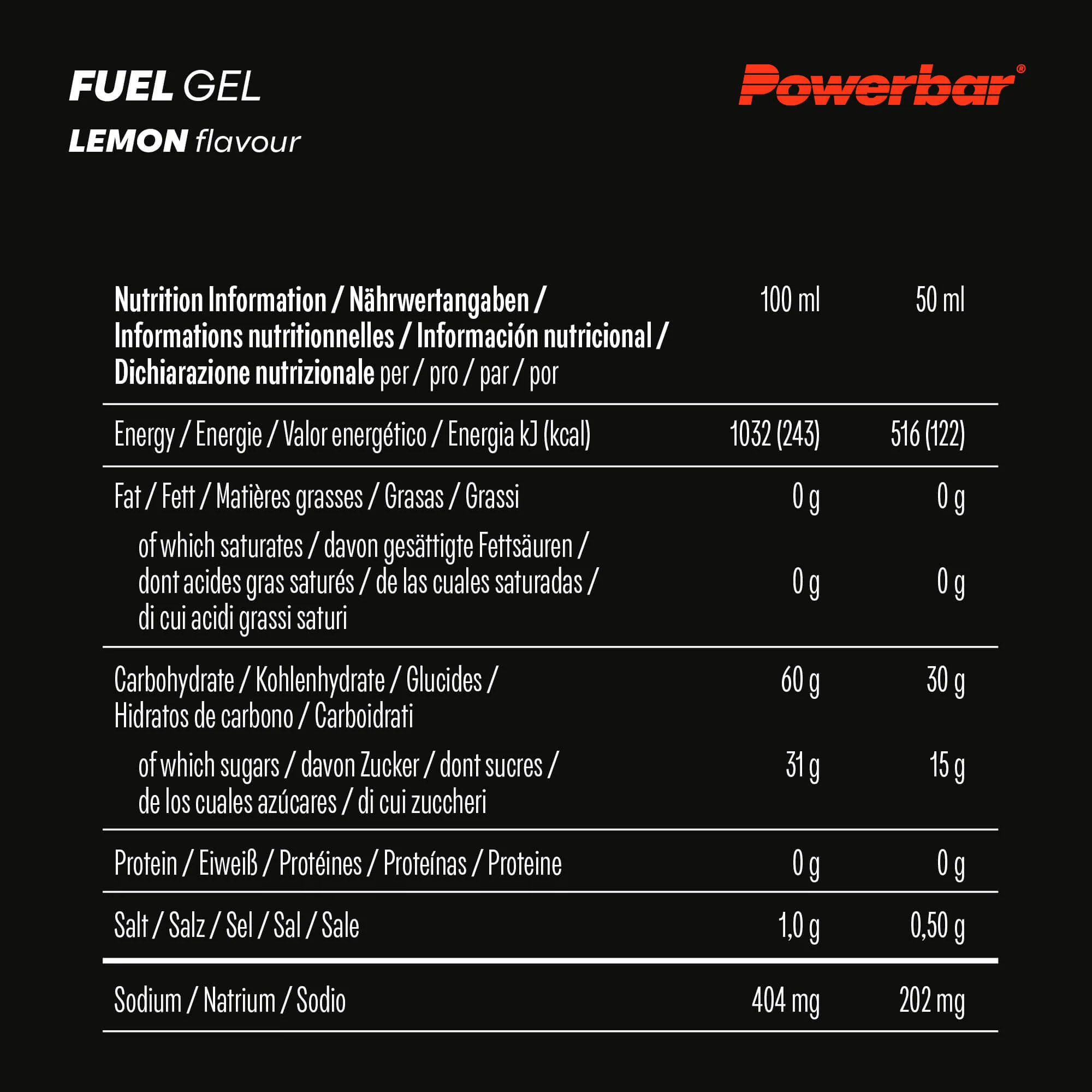 PowerBar Fuel Gel- Lemon 50ml - Image 3