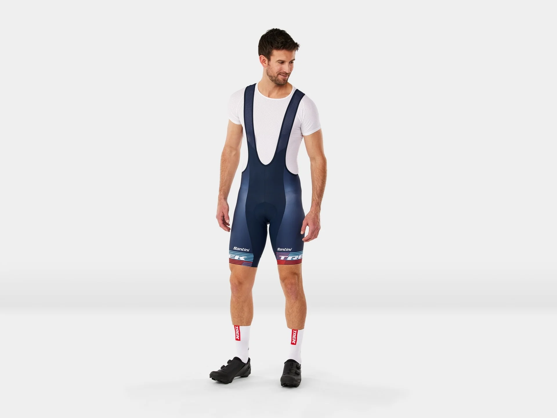 Santini Trek Factory Racing Men’s Team Replica Bib Shorts- Large - Image 6