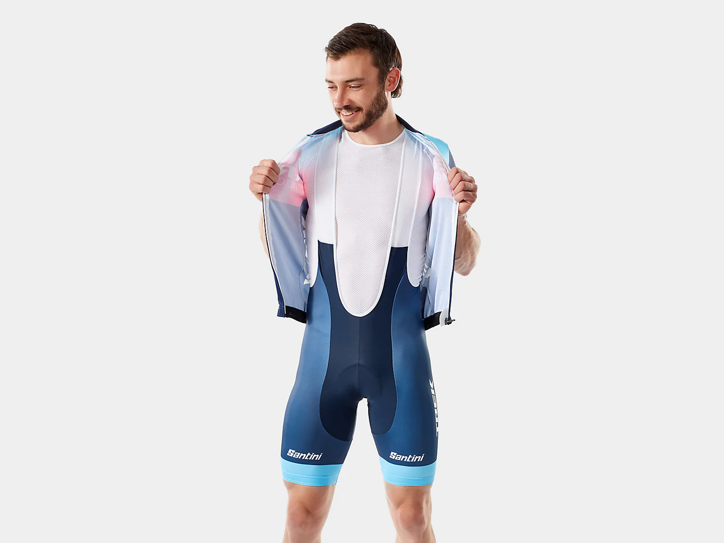 Santini Trek Factory Racing Men's XC Team Replica Bib Shorts - Image 5