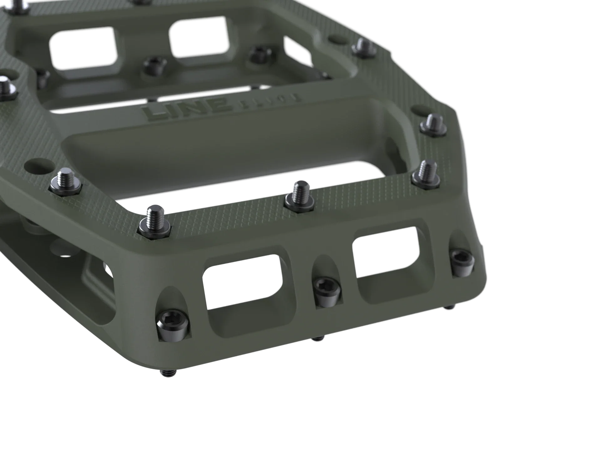 Trek Line Elite MTB Pedal Set - Matte Olive Green - Image 3