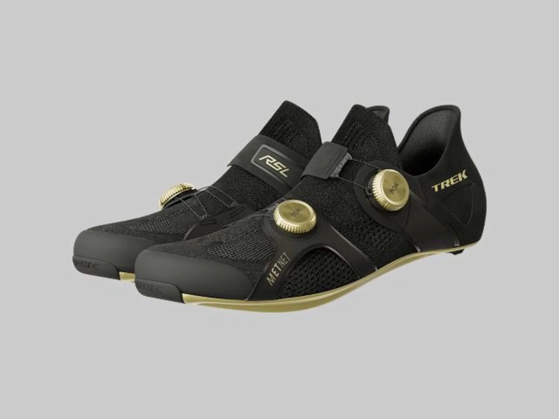 Trek RSL Knit Road Cycling Shoes - Black/Gold - Image 5