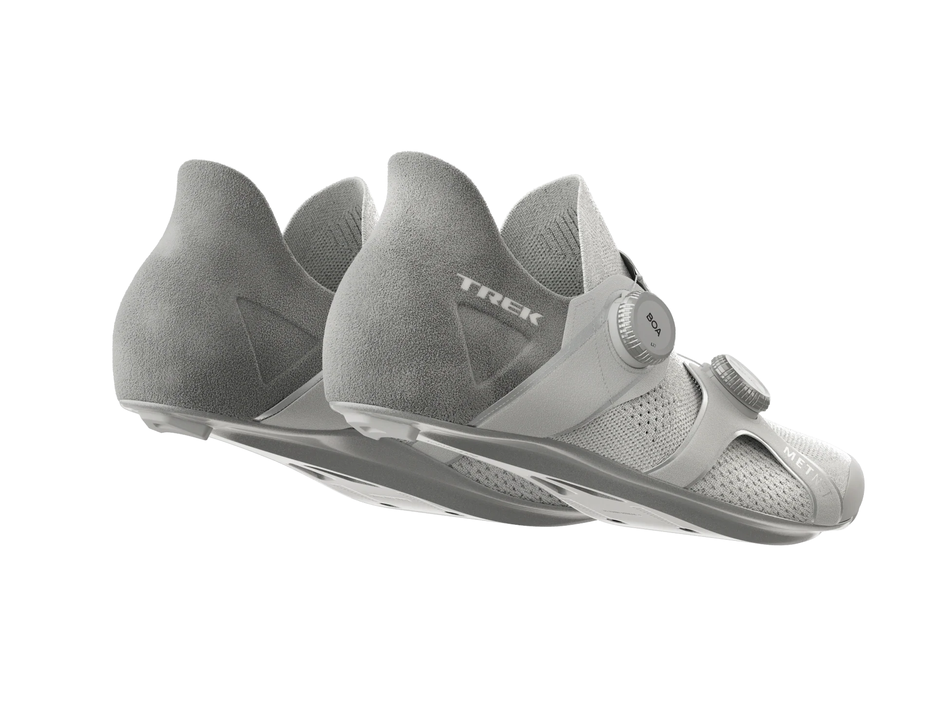 Trek RSL Knit Road Cycling Shoes - White/Silver - Image 3
