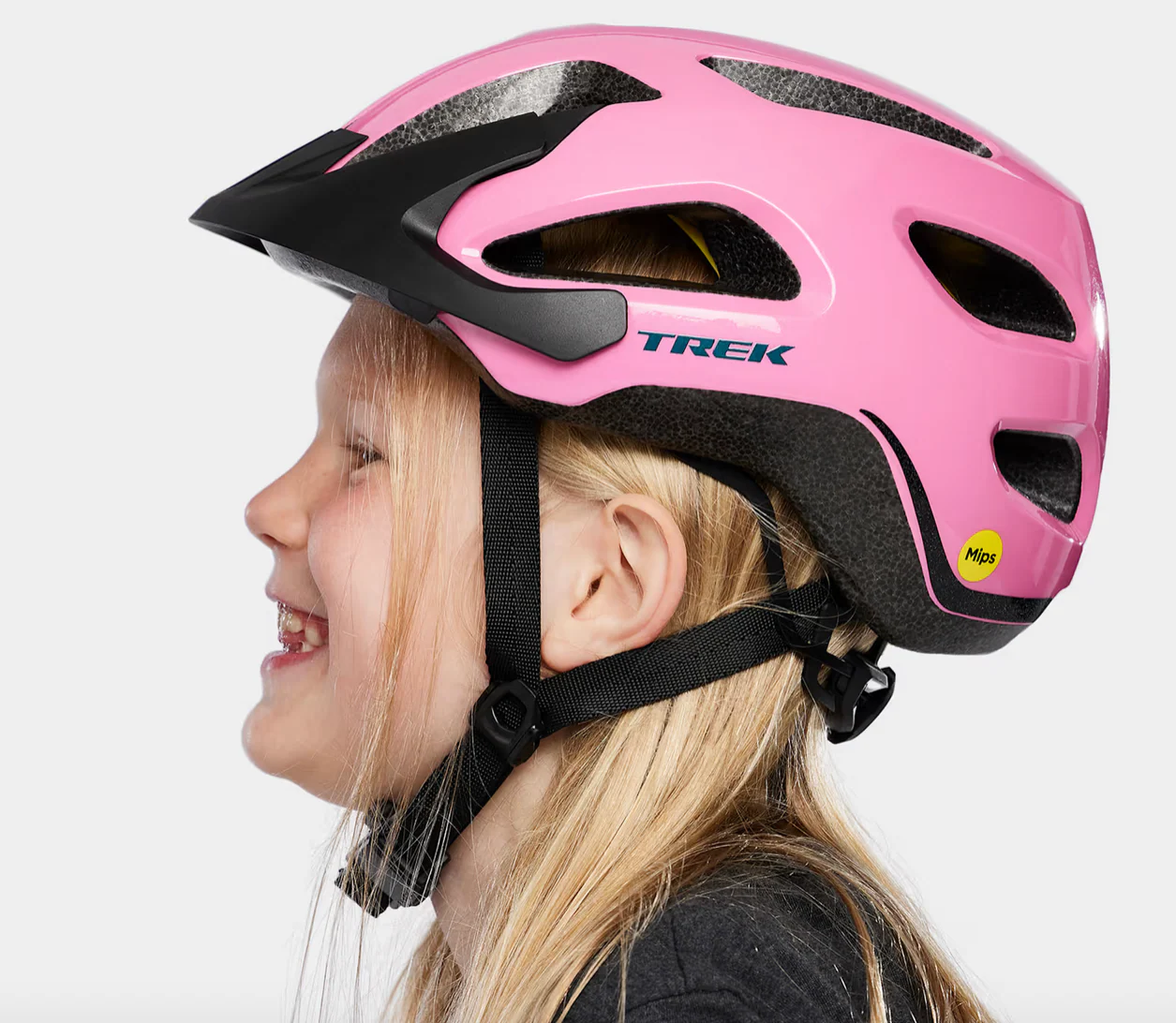 Trek Solstice Mips Youth Bike Helmet- Pink Frosting - Image 8